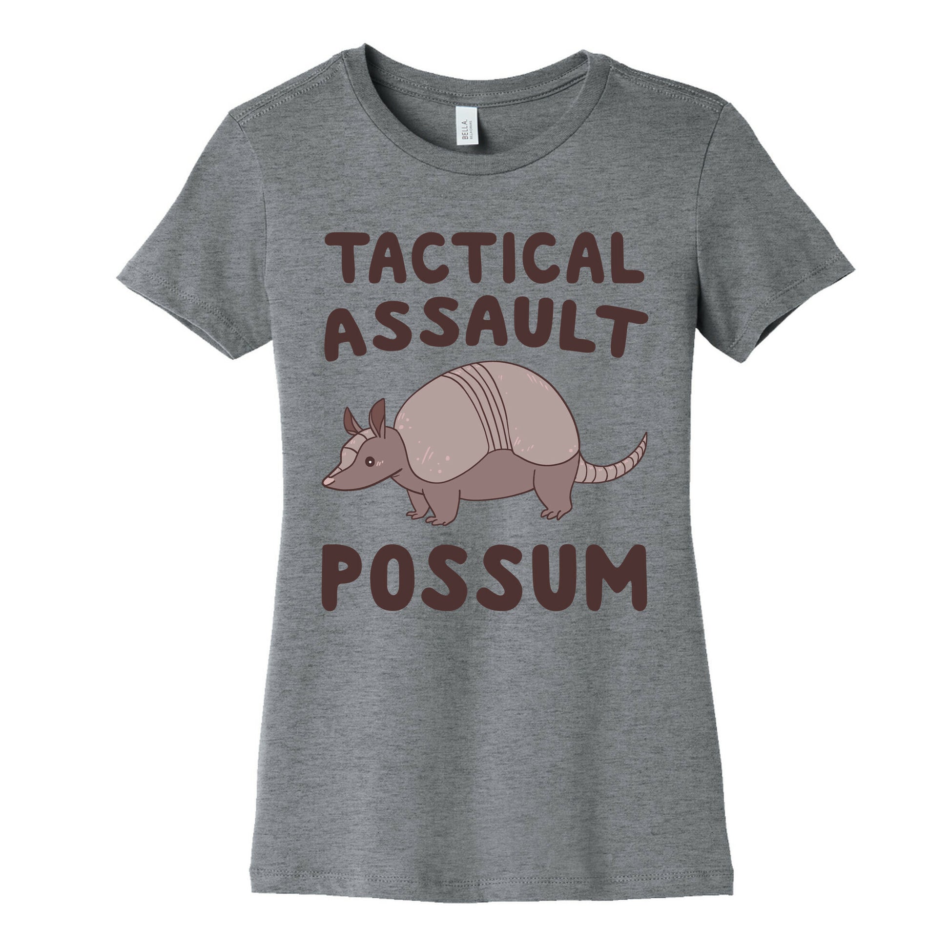 Tactical Assault Possum - Armadillo Women's Cotton Tee