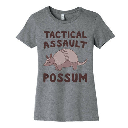 Tactical Assault Possum - Armadillo Women's Cotton Tee