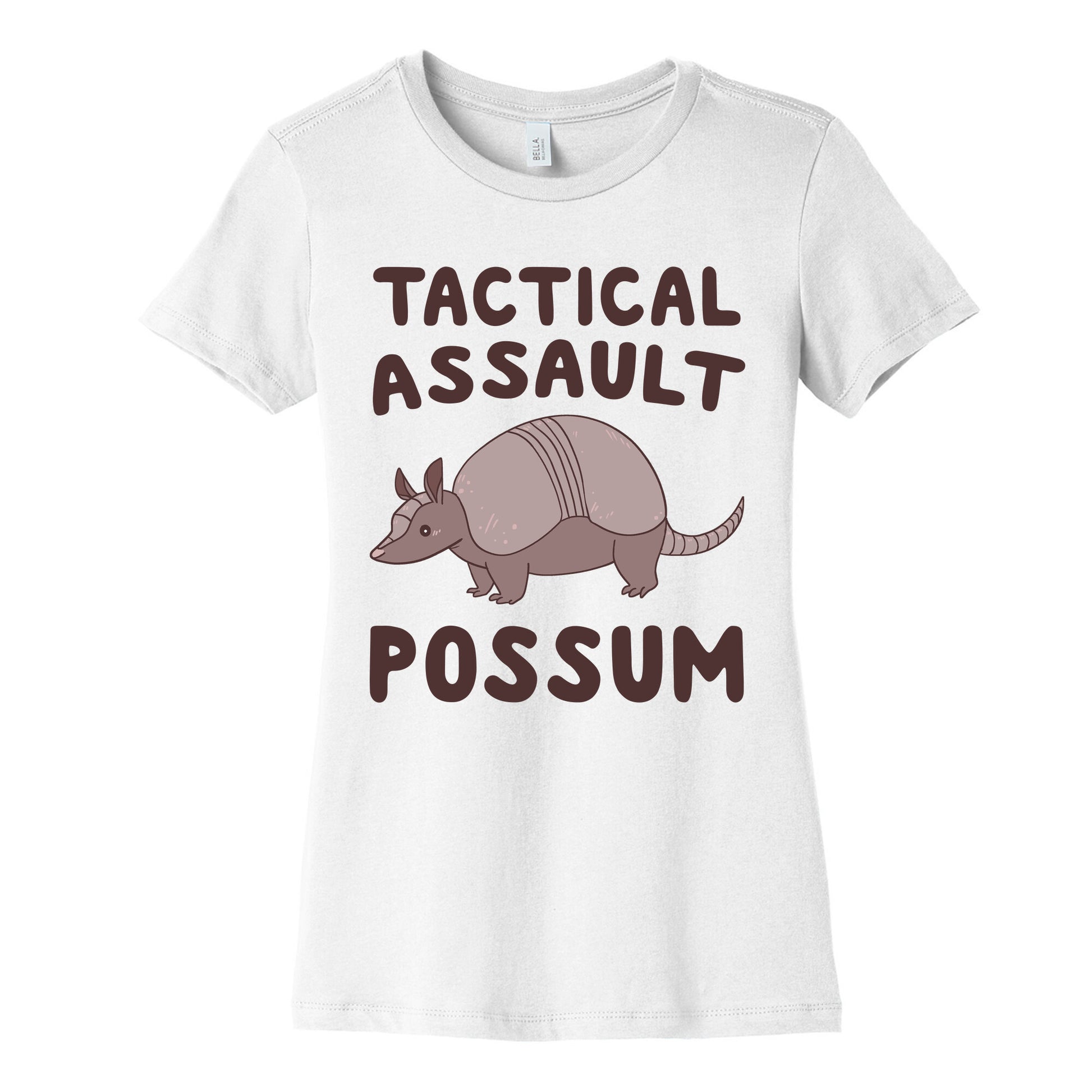 Tactical Assault Possum - Armadillo Women's Cotton Tee