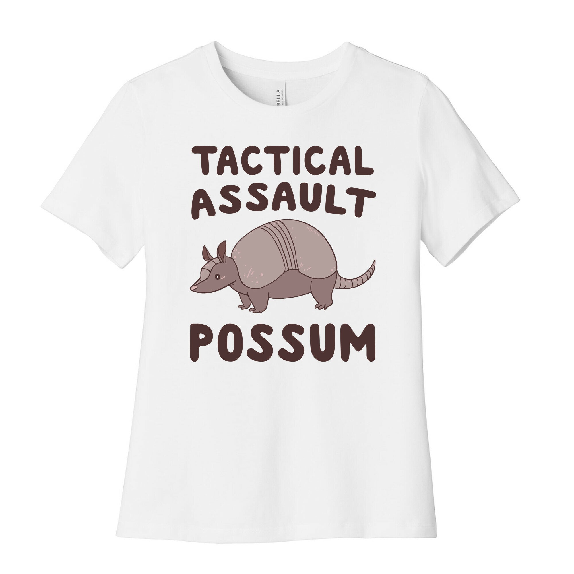 Tactical Assault Possum - Armadillo Women's Cotton Tee