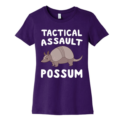 Tactical Assault Possum - Armadillo Women's Cotton Tee