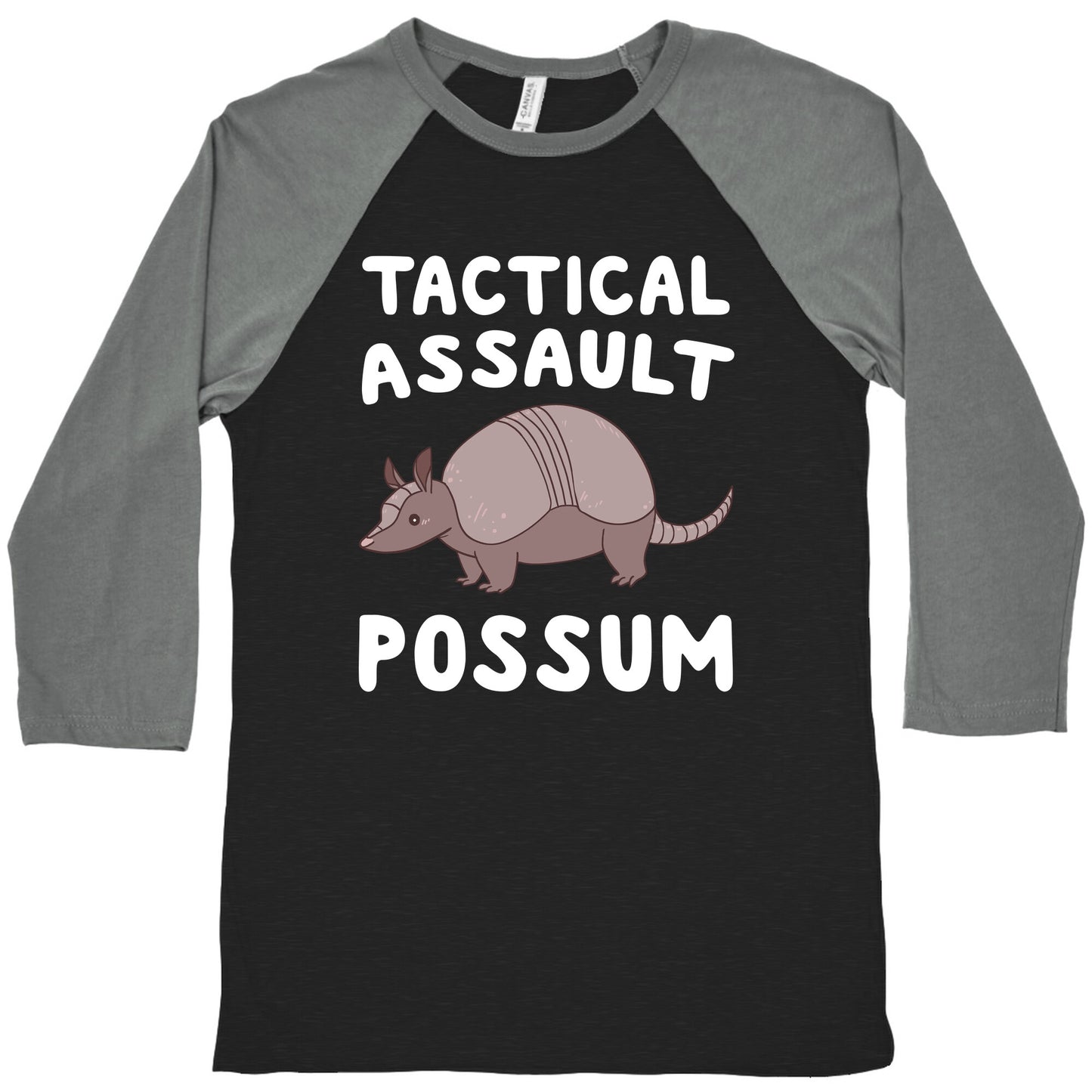 Tactical Assault Possum - Armadillo Baseball Tee