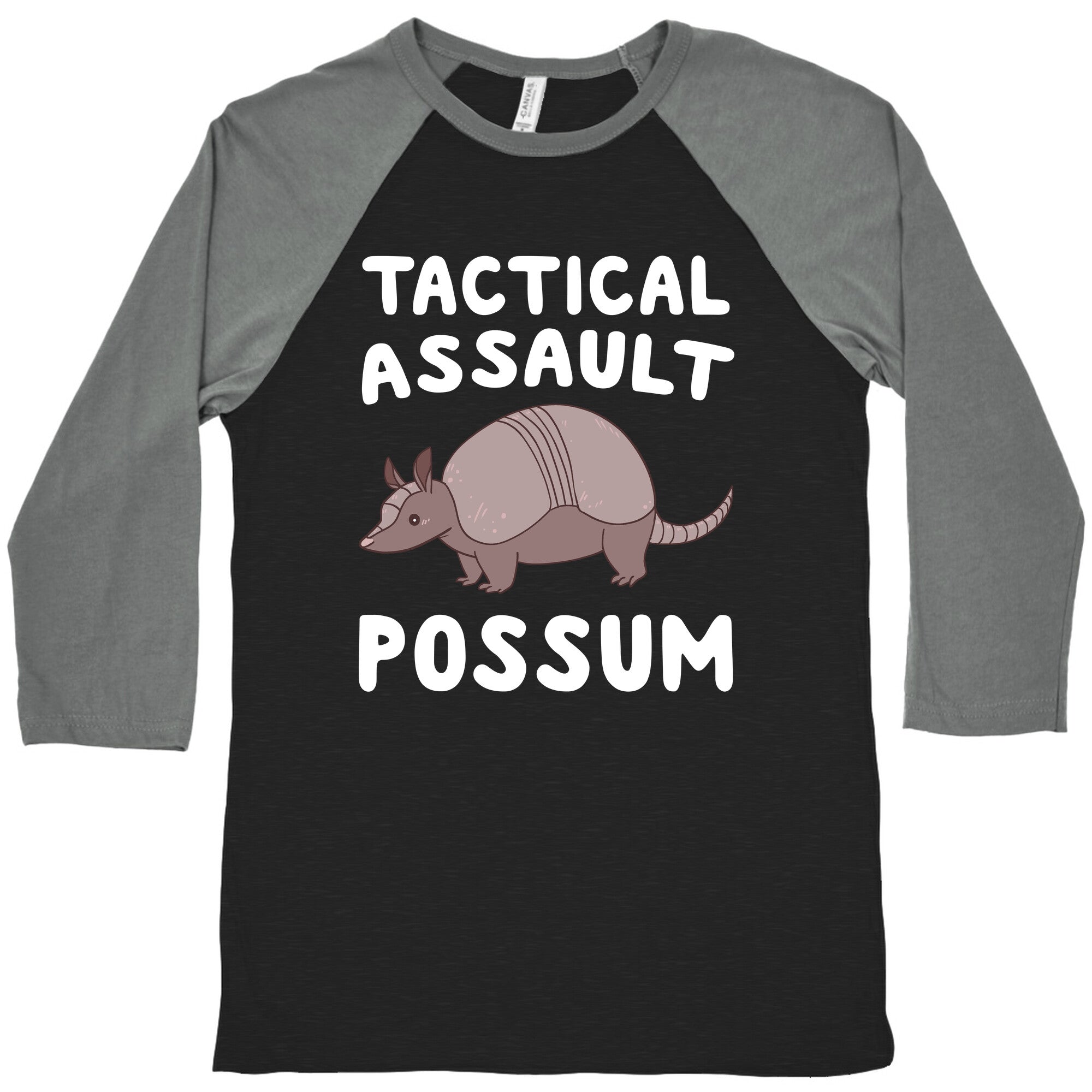 Tactical Assault Possum - Armadillo Baseball Tee