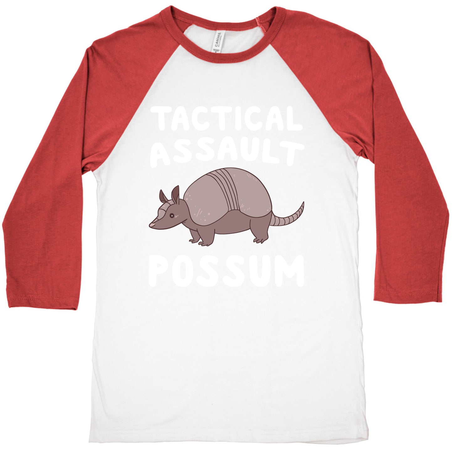Tactical Assault Possum - Armadillo Baseball Tee