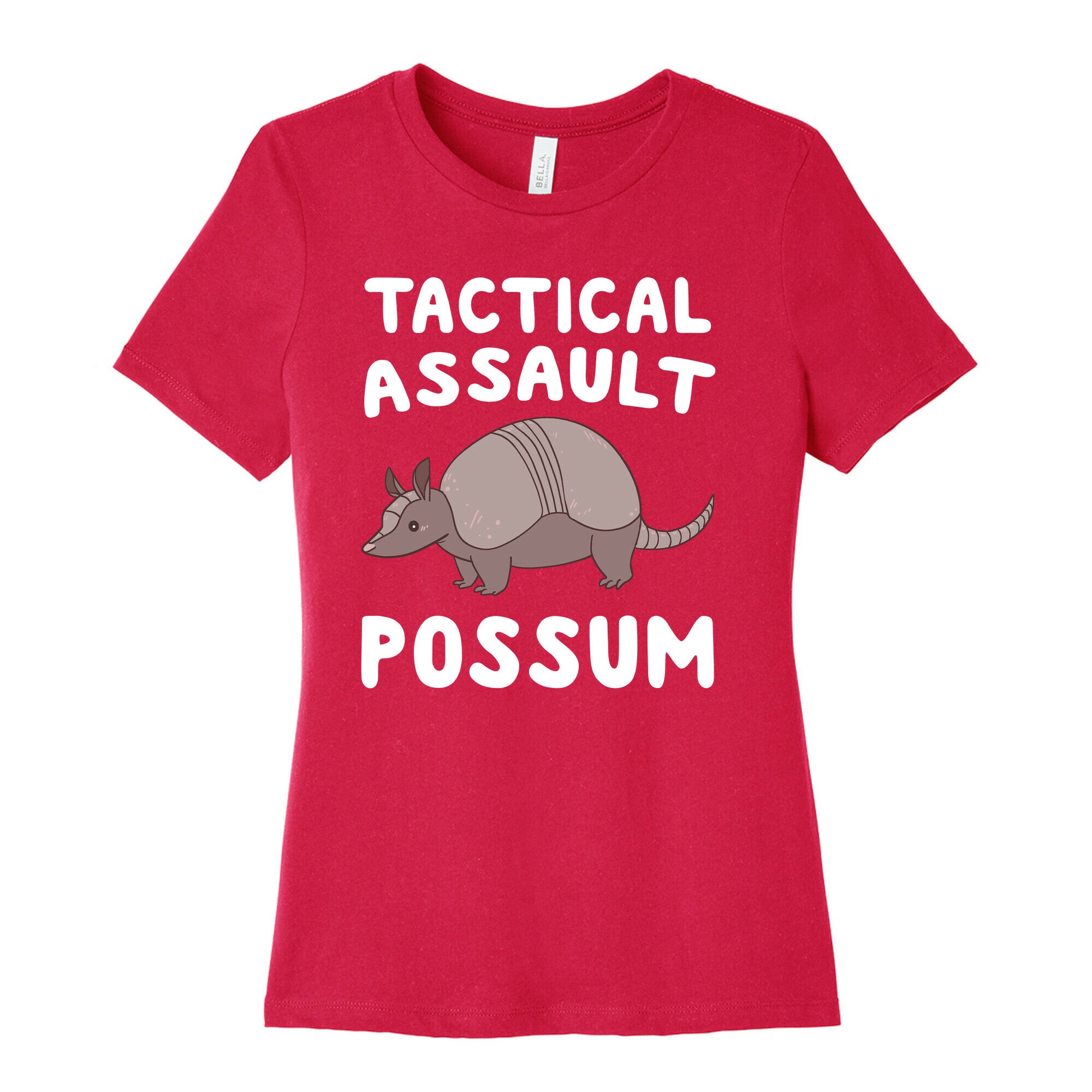 Tactical Assault Possum - Armadillo Women's Cotton Tee