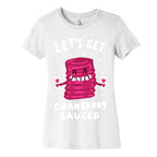 Let's Get Cranberry Sauced Thanksgiving Women's Cotton Tee