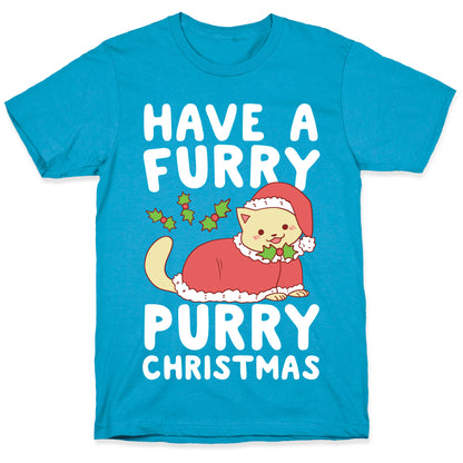Have a Furry, Purry Christmas  Unisex Triblend Tee
