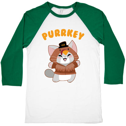 Purrkey Baseball Tee