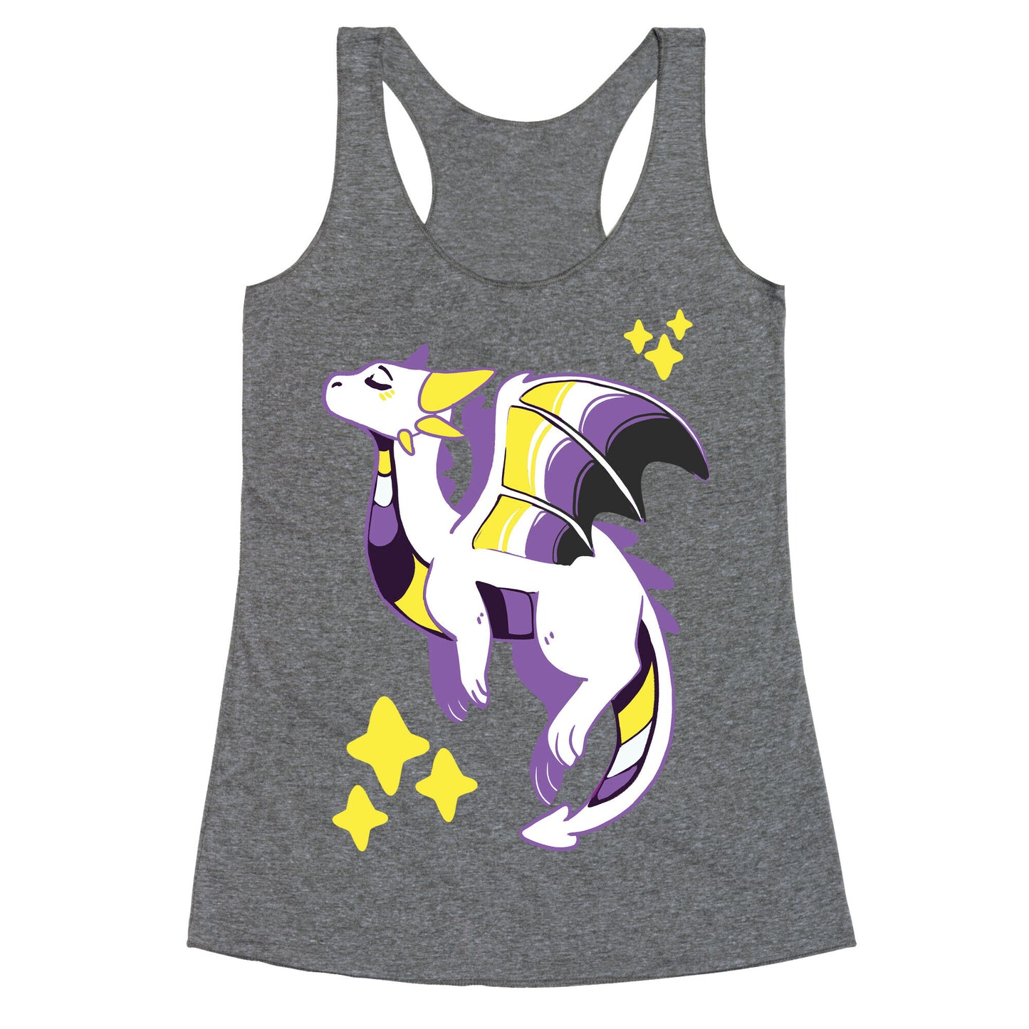 Non-Binary Pride Dragon Racerback Tank