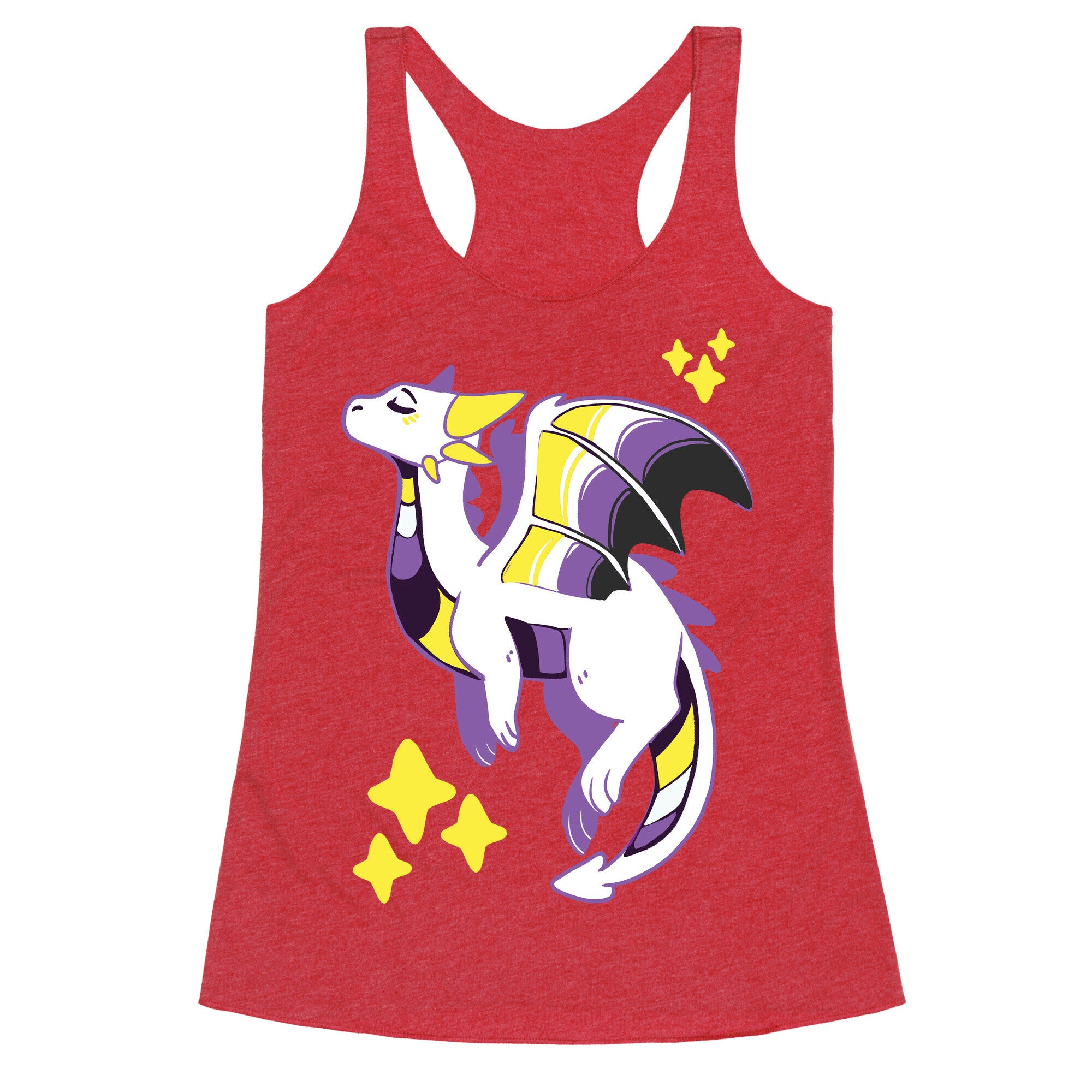 Non-Binary Pride Dragon Racerback Tank