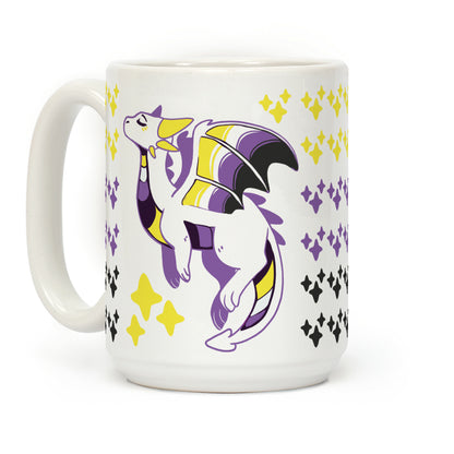 Non-Binary Pride Dragon Coffee Mug