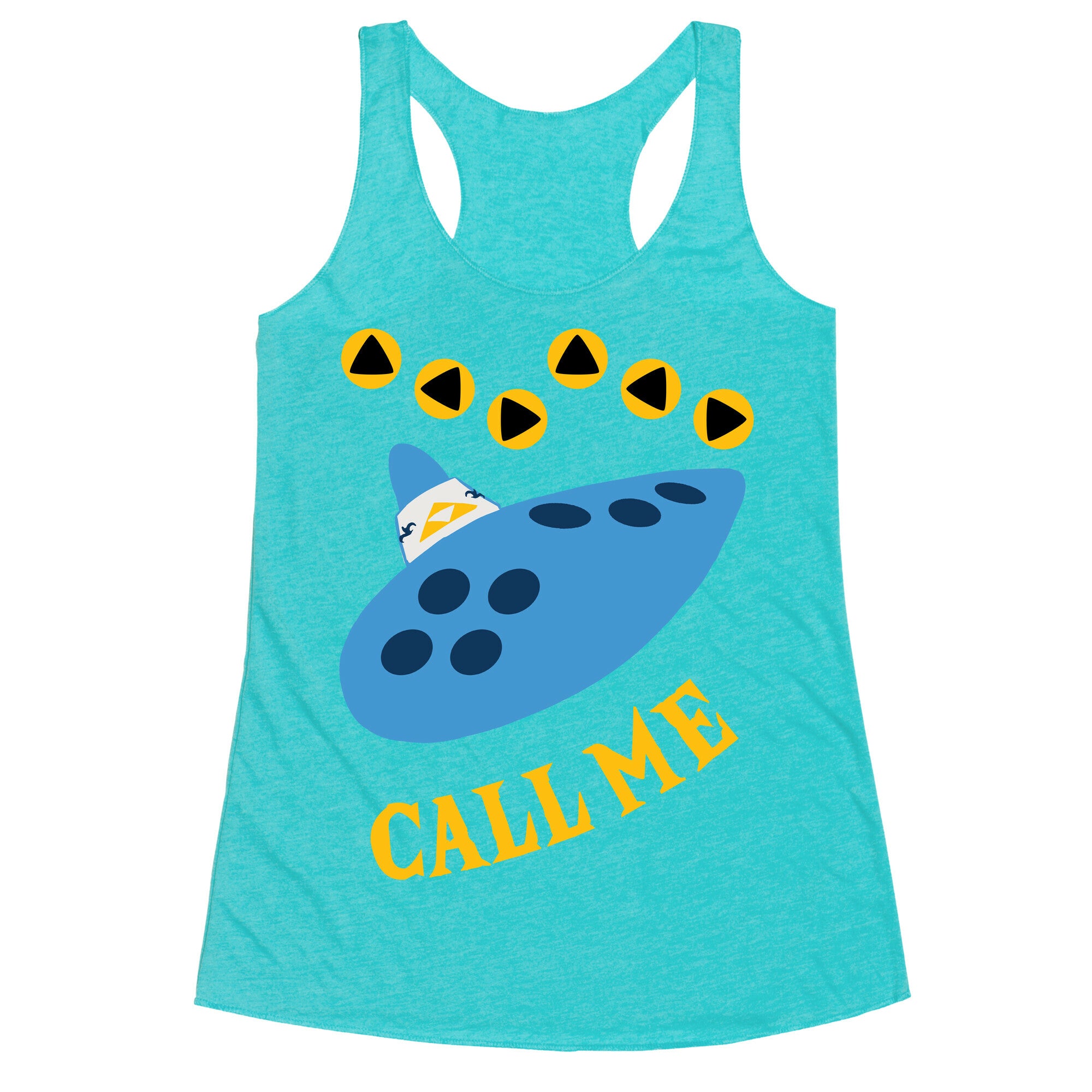 Call Me Zelda Ocarina Racerback Tank