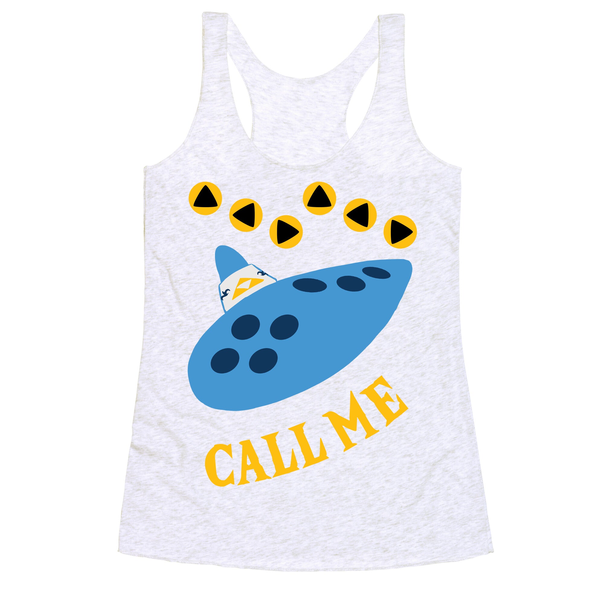 Call Me Zelda Ocarina Racerback Tank