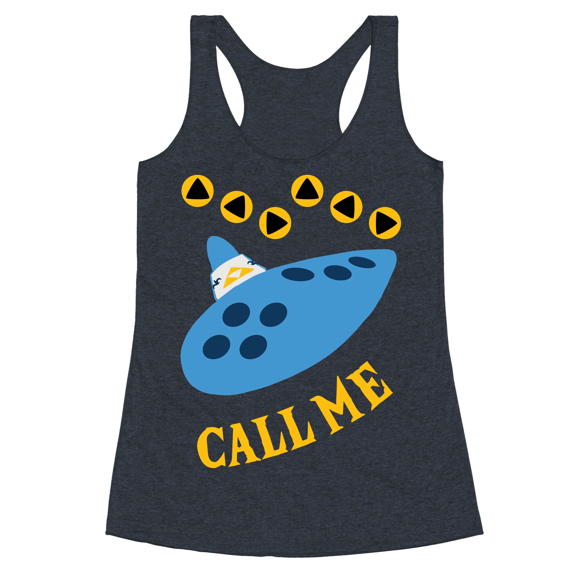 Call Me Zelda Ocarina Racerback Tank