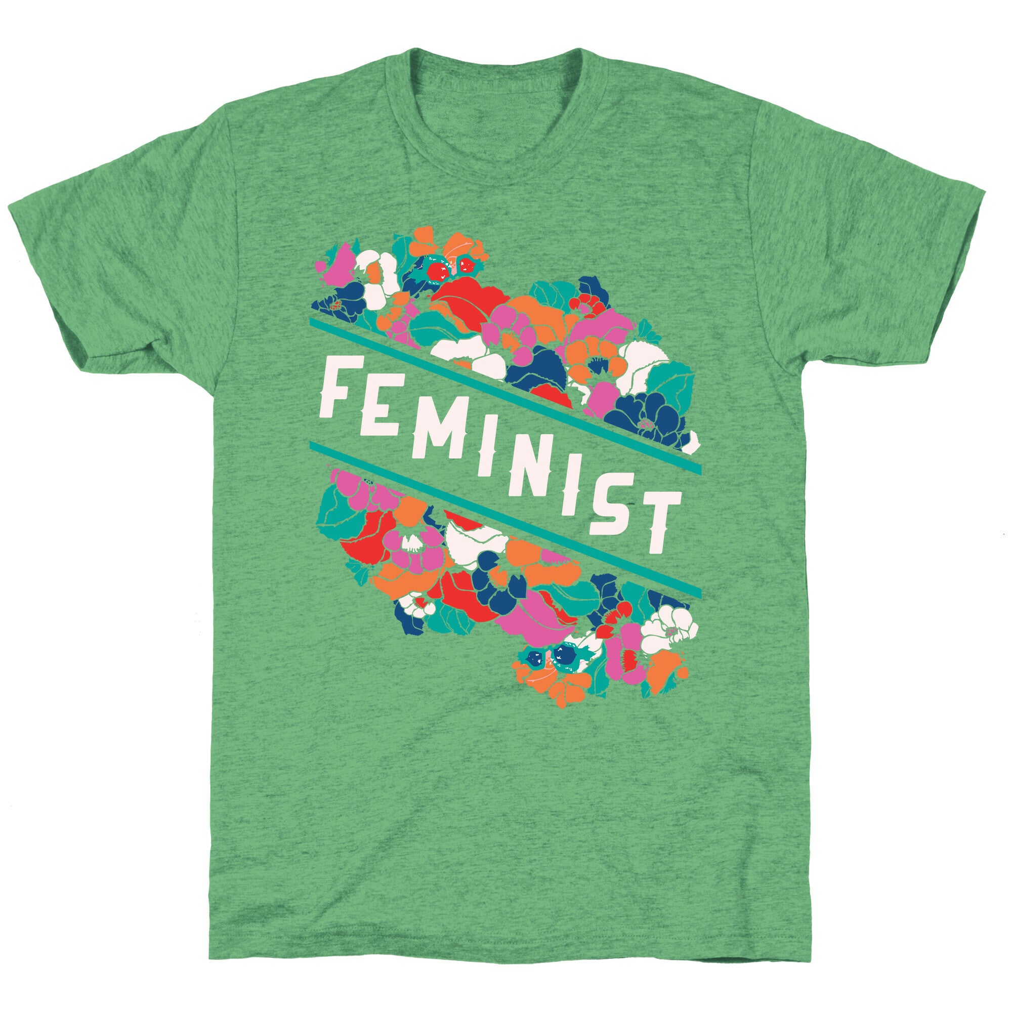Feminist Floral Unisex Triblend Tee