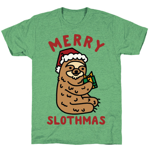 Merry Slothmas Unisex Triblend Tee