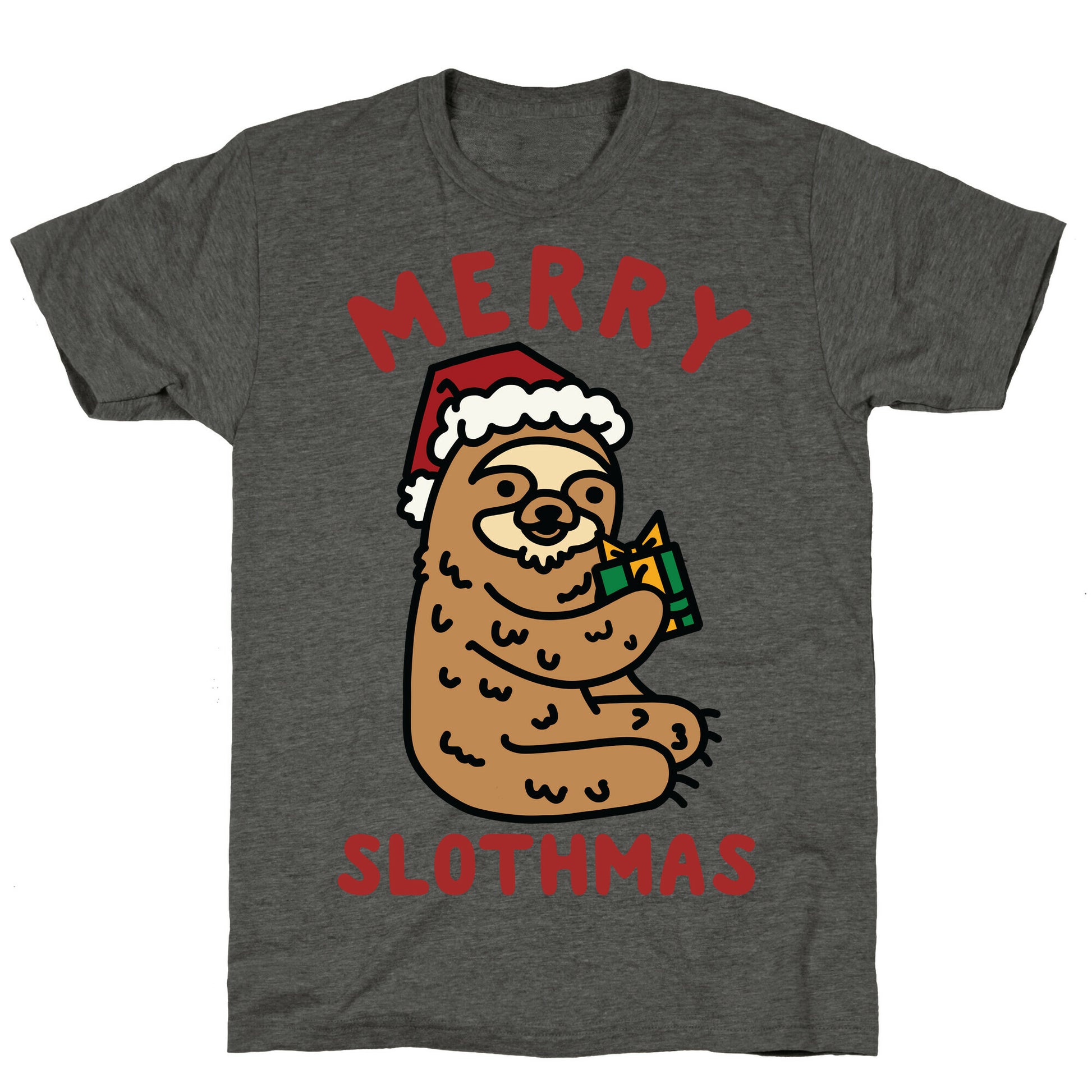 Merry Slothmas Unisex Triblend Tee