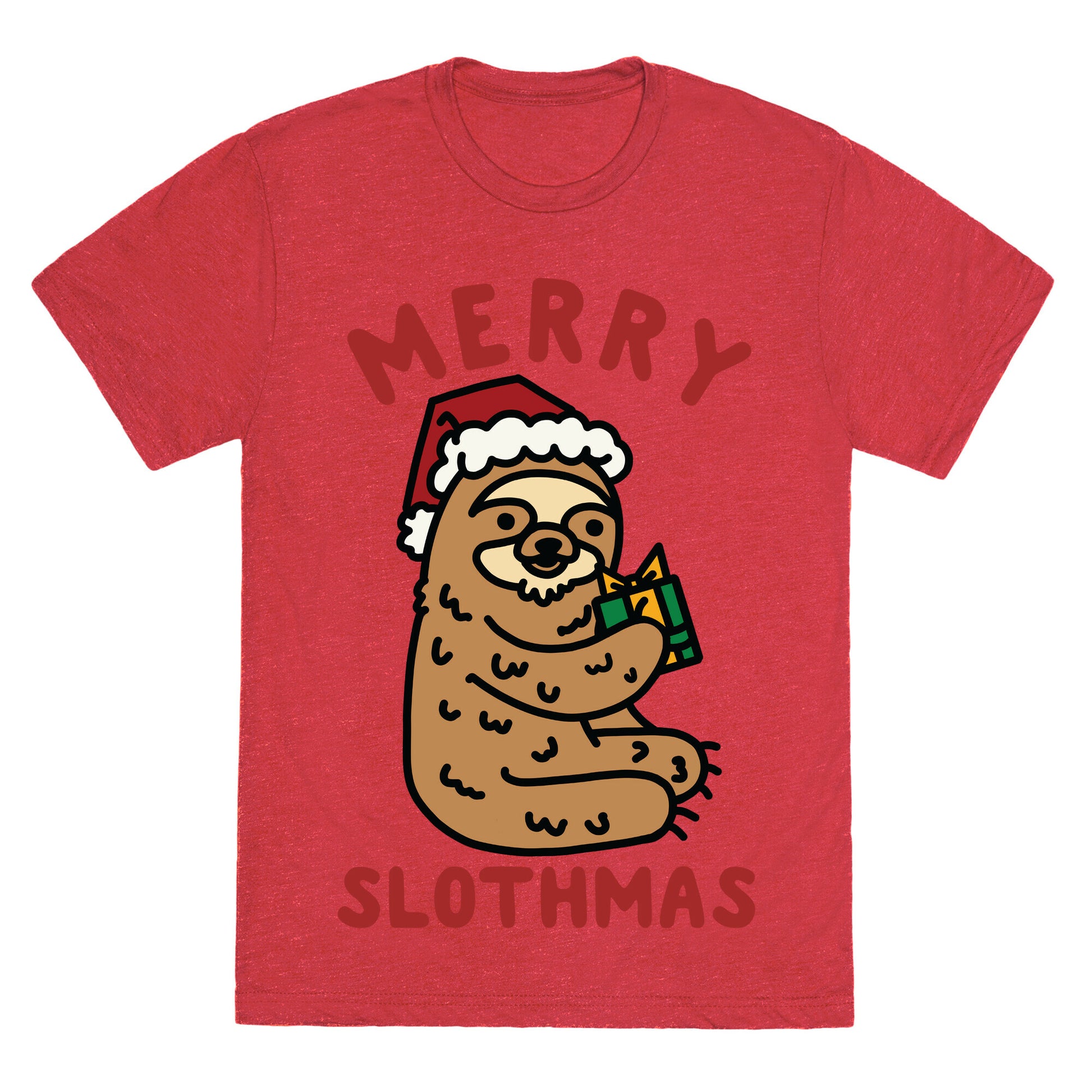 Merry Slothmas Unisex Triblend Tee
