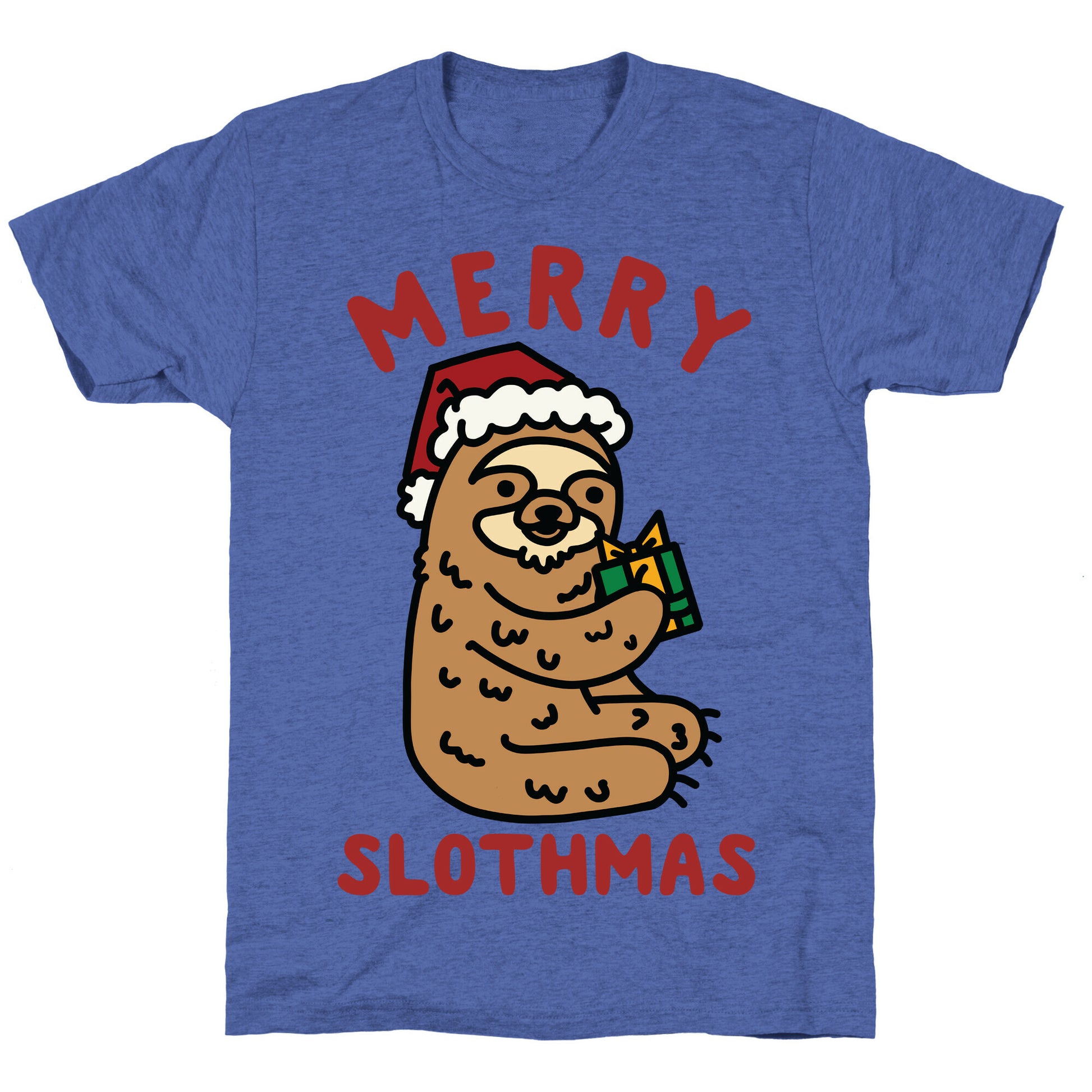 Merry Slothmas Unisex Triblend Tee