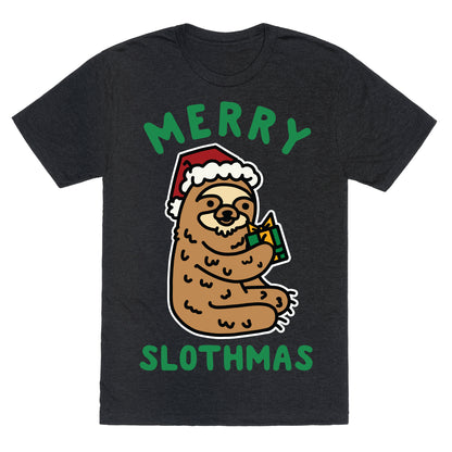 Merry Slothmas Unisex Triblend Tee