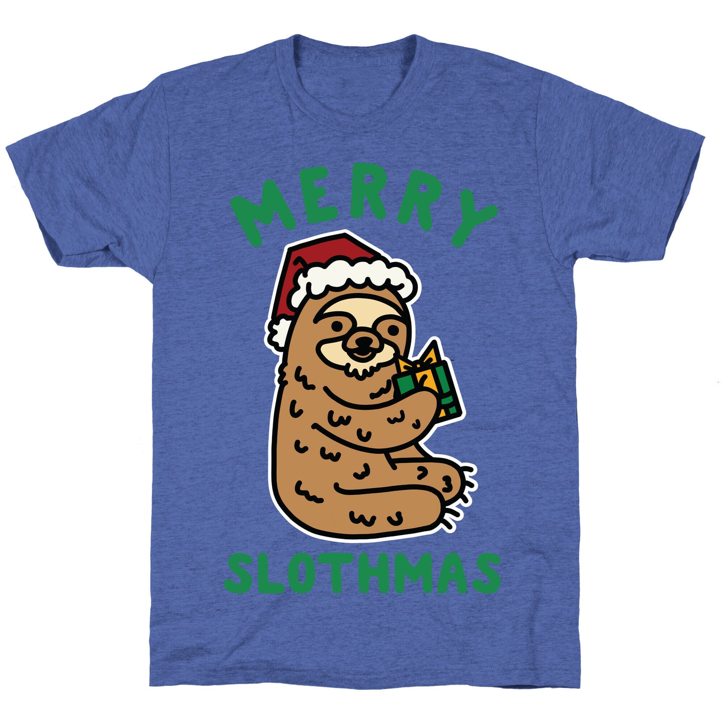 Merry Slothmas Unisex Triblend Tee