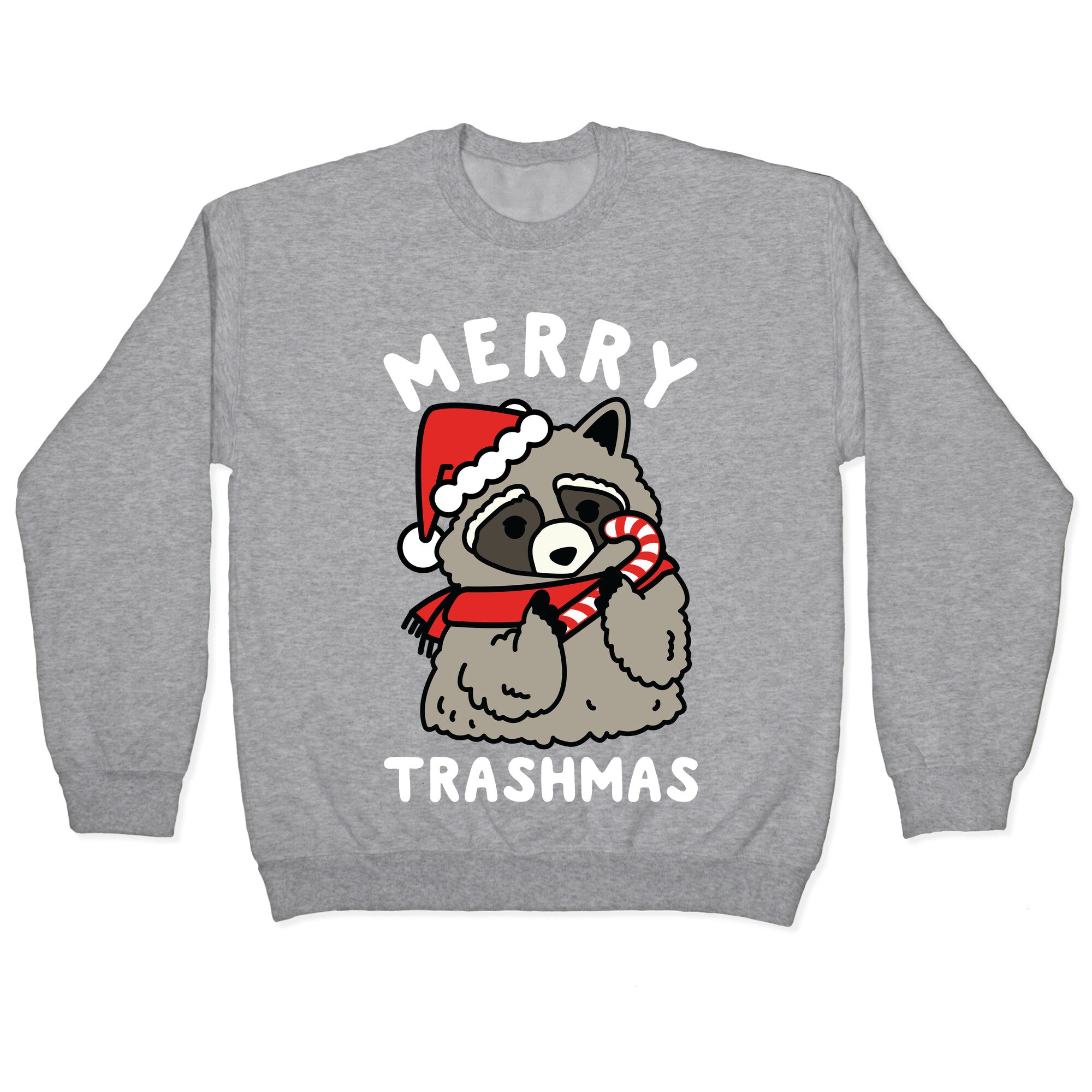 Merry Trashmas Raccoon Crewneck Sweatshirt