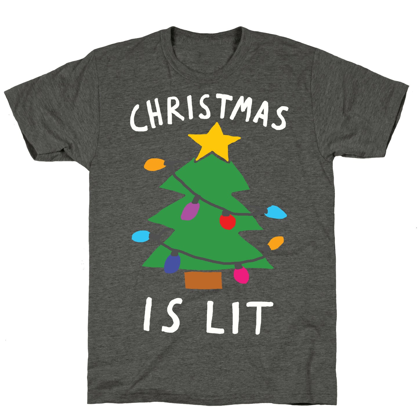 Christmas Is Lit  Unisex Triblend Tee