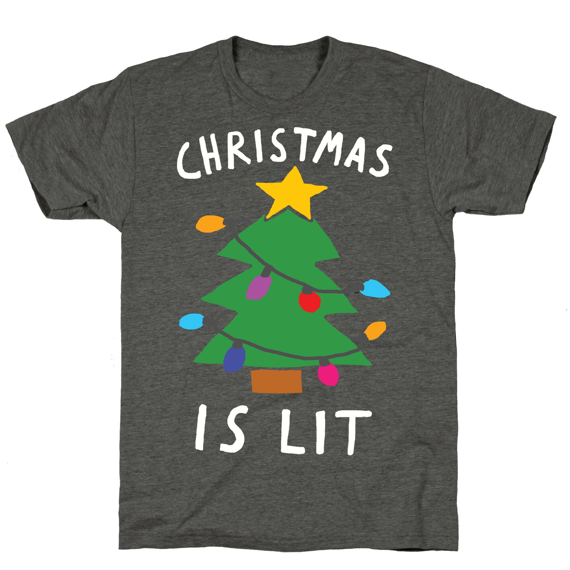 Christmas Is Lit  Unisex Triblend Tee
