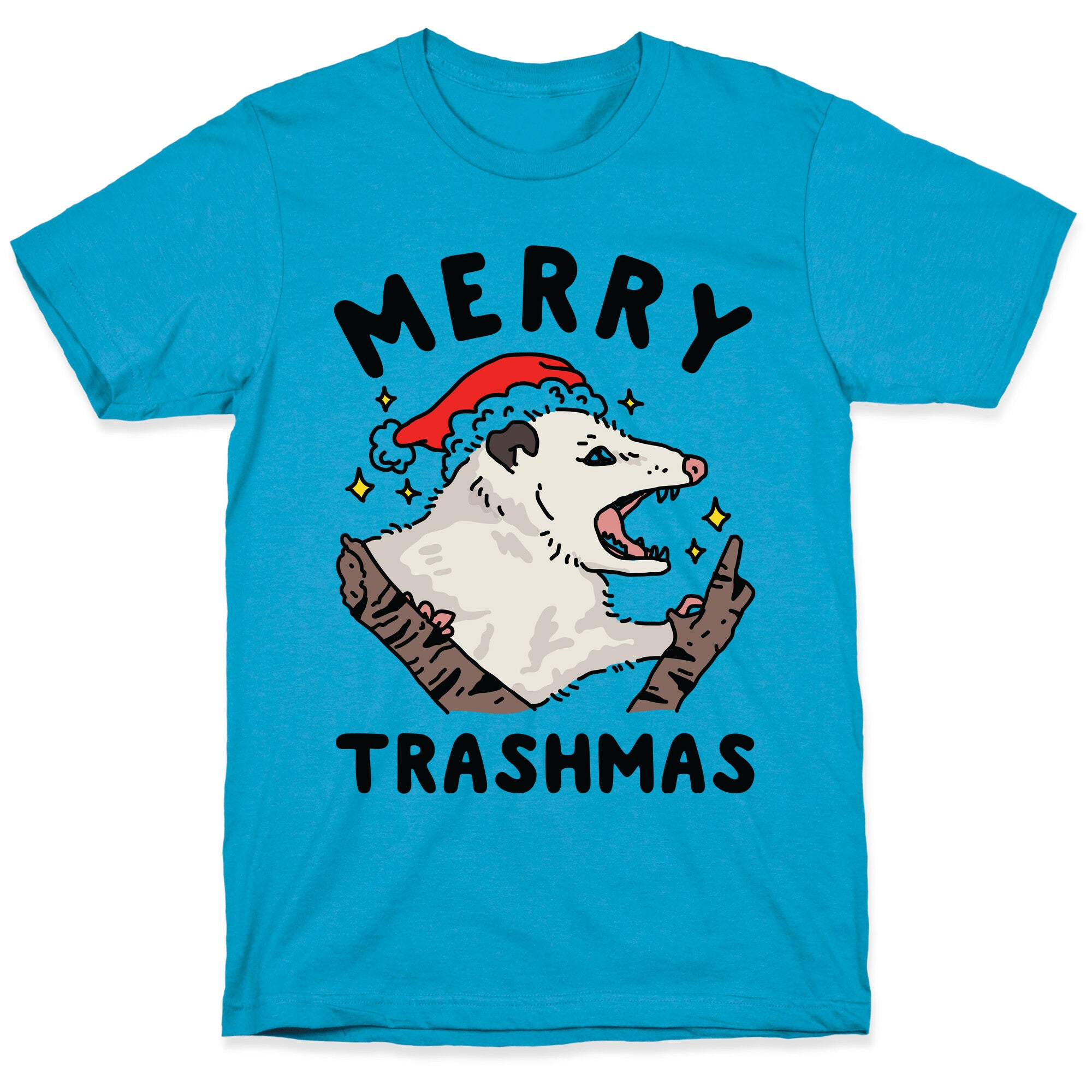 Merry Trashmas Opossum Unisex Triblend Tee