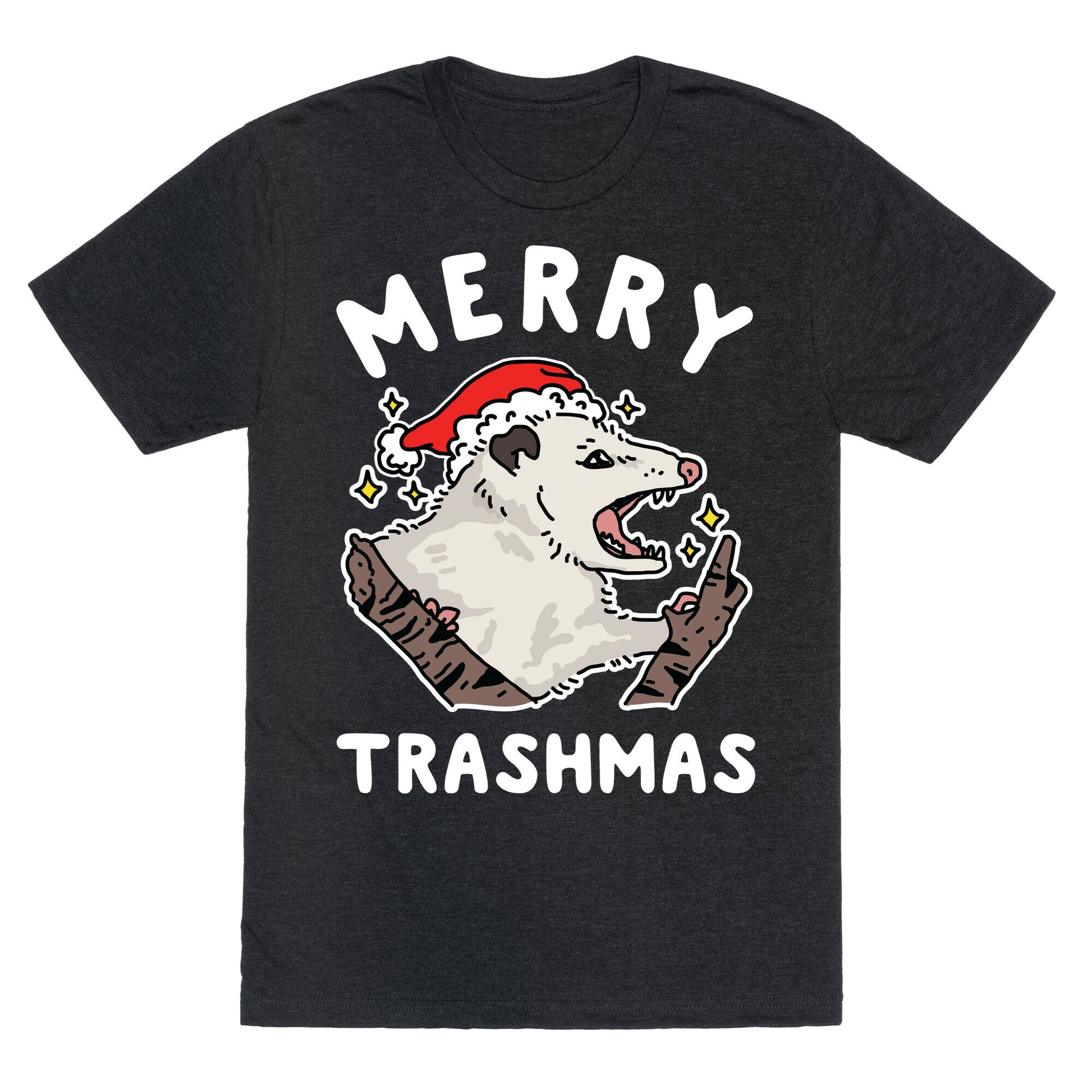 Merry Trashmas Opossum Unisex Triblend Tee