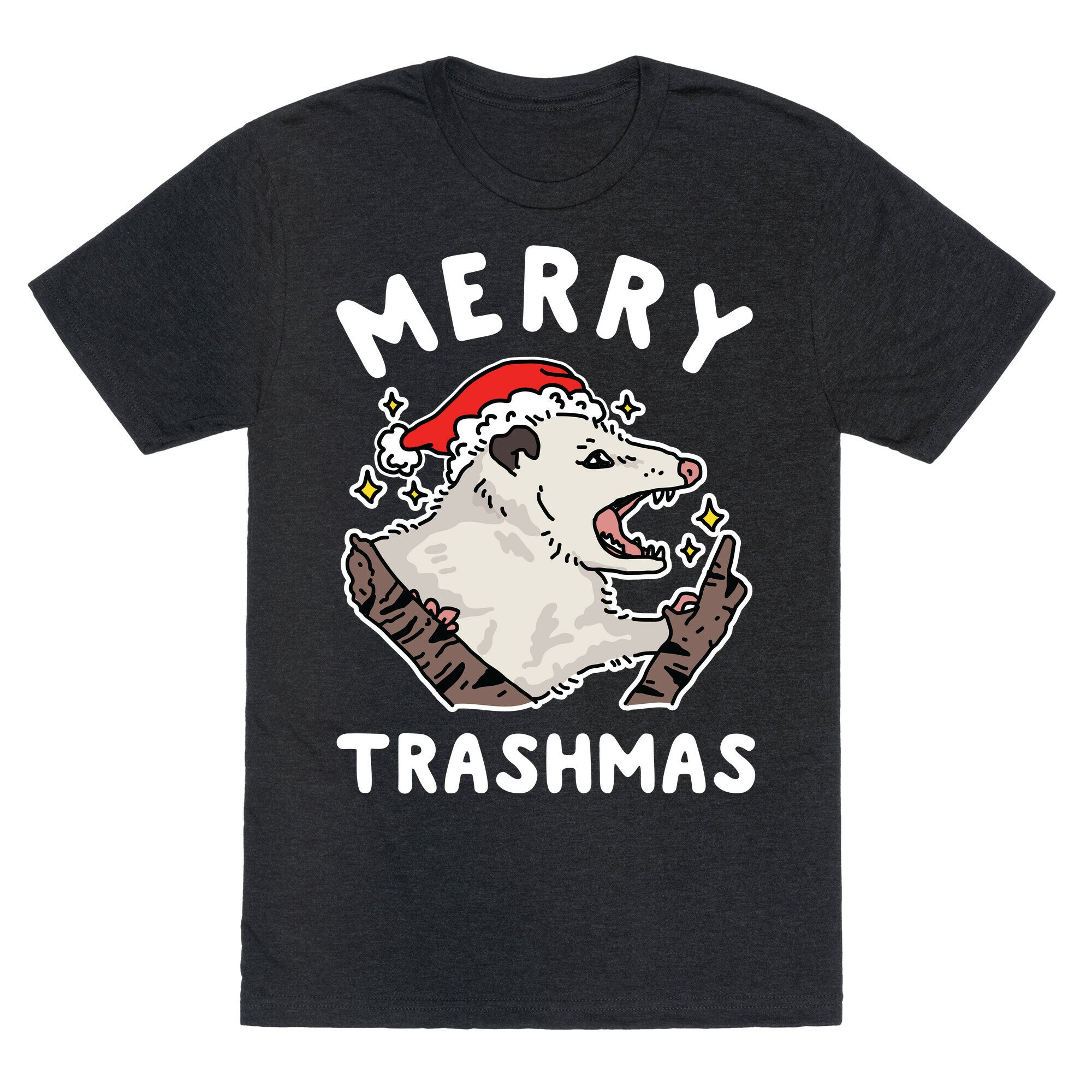 Merry Trashmas Opossum Unisex Triblend Tee