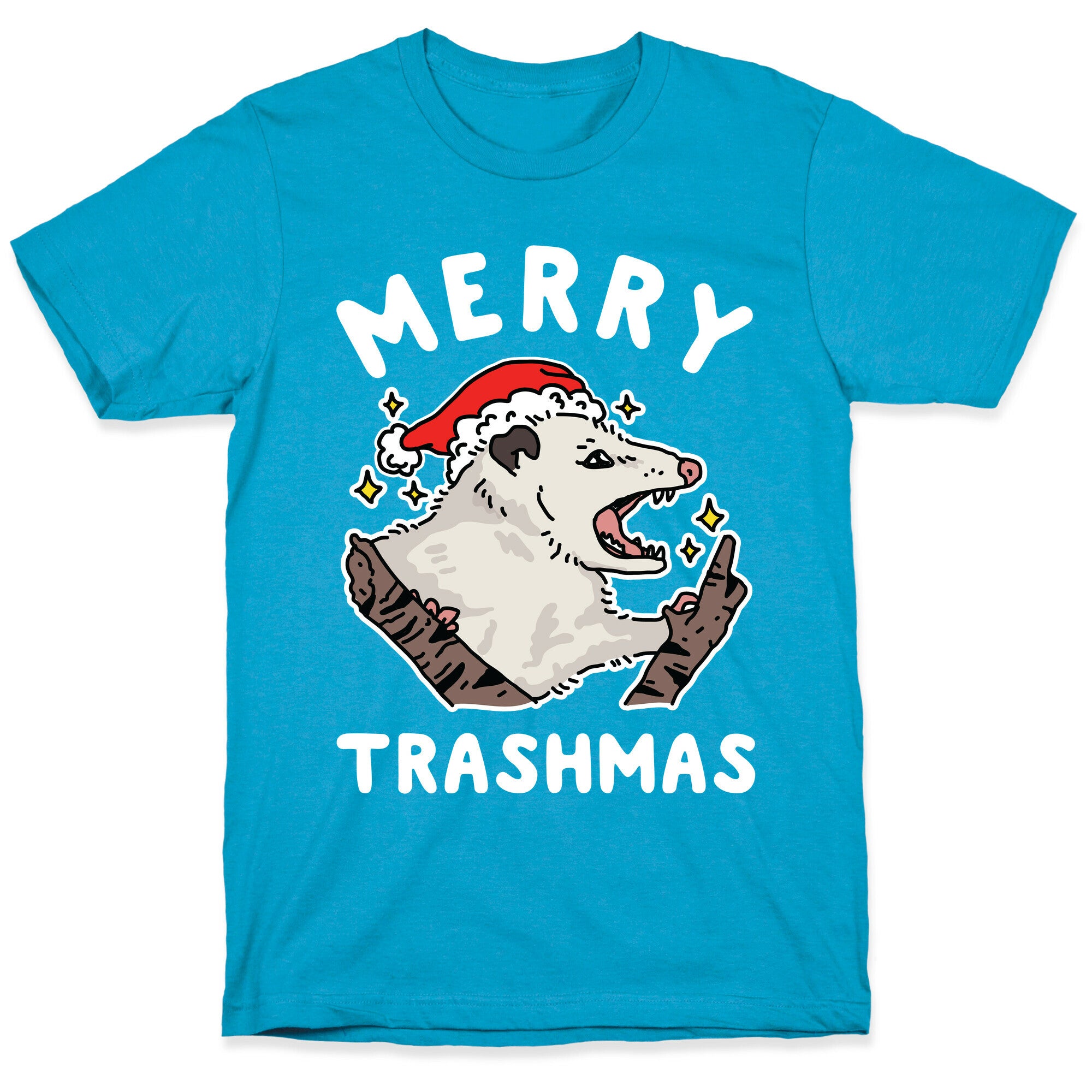 Merry Trashmas Opossum Unisex Triblend Tee