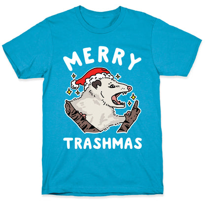 Merry Trashmas Opossum Unisex Triblend Tee