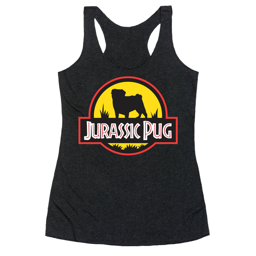 Jurassic Pug Racerback Tank