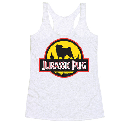 Jurassic Pug Racerback Tank