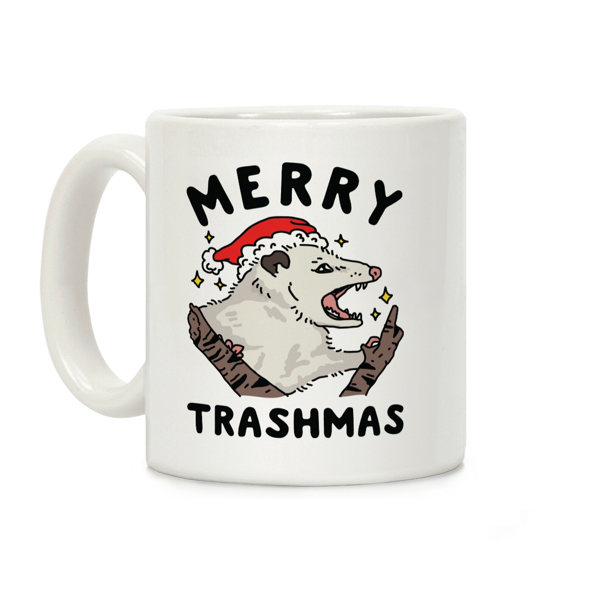Merry Trashmas Opossum Coffee Mug