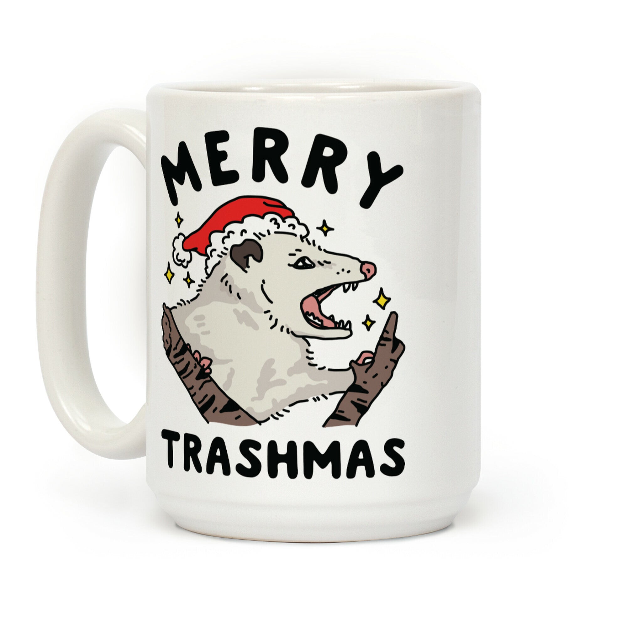Merry Trashmas Opossum Coffee Mug