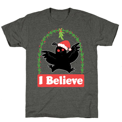 I Believe - Christmas Mothman  Unisex Triblend Tee