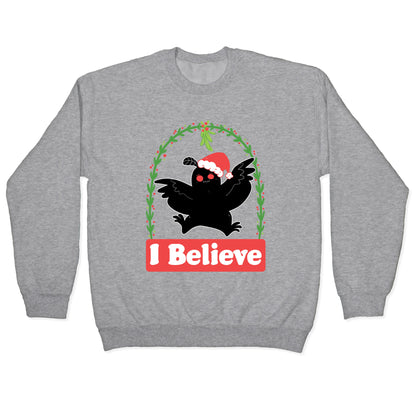 I Believe - Christmas Mothman Crewneck Sweatshirt