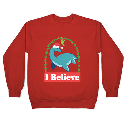 I Believe - Christmas Nessie Crewneck Sweatshirt