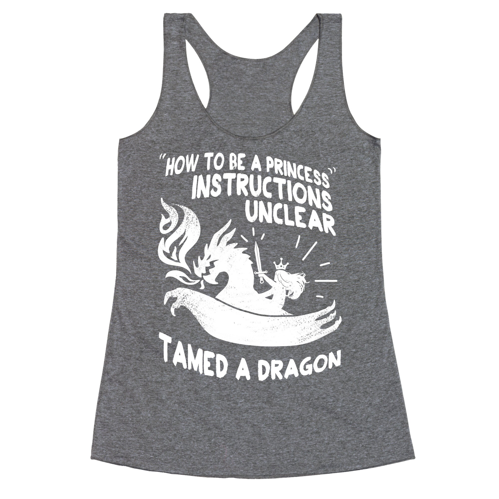Instructions Unclear, Tamed Dragon Racerback Tank