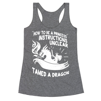 Instructions Unclear, Tamed Dragon Racerback Tank
