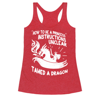 Instructions Unclear, Tamed Dragon Racerback Tank