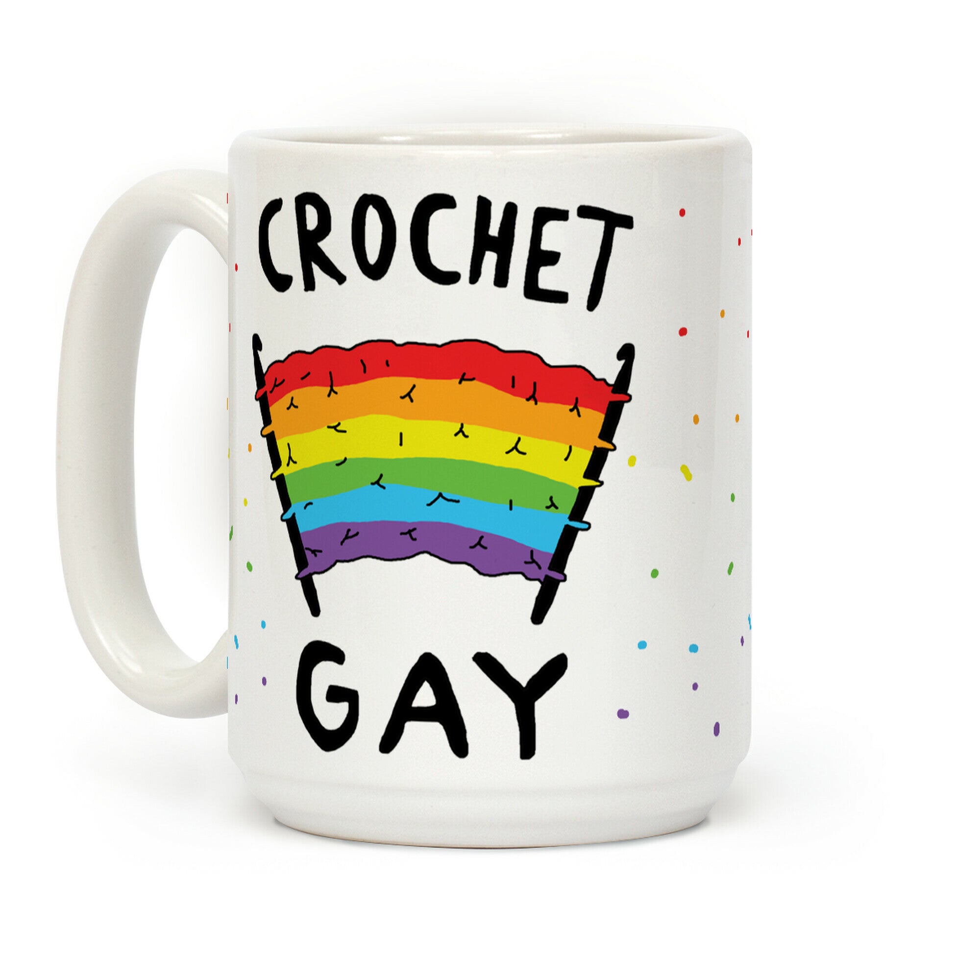 Crochet Gay Coffee Mug