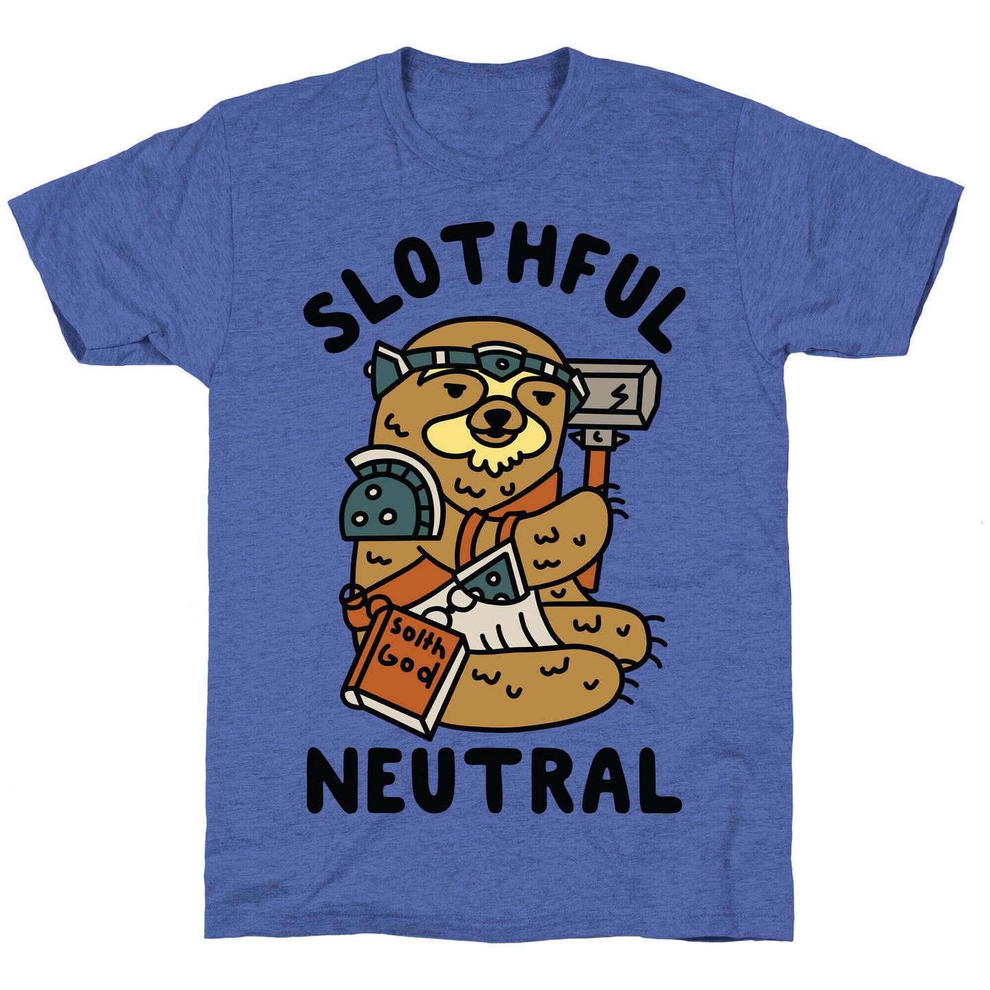 Slothful Neutral Sloth Cleric Unisex Triblend Tee
