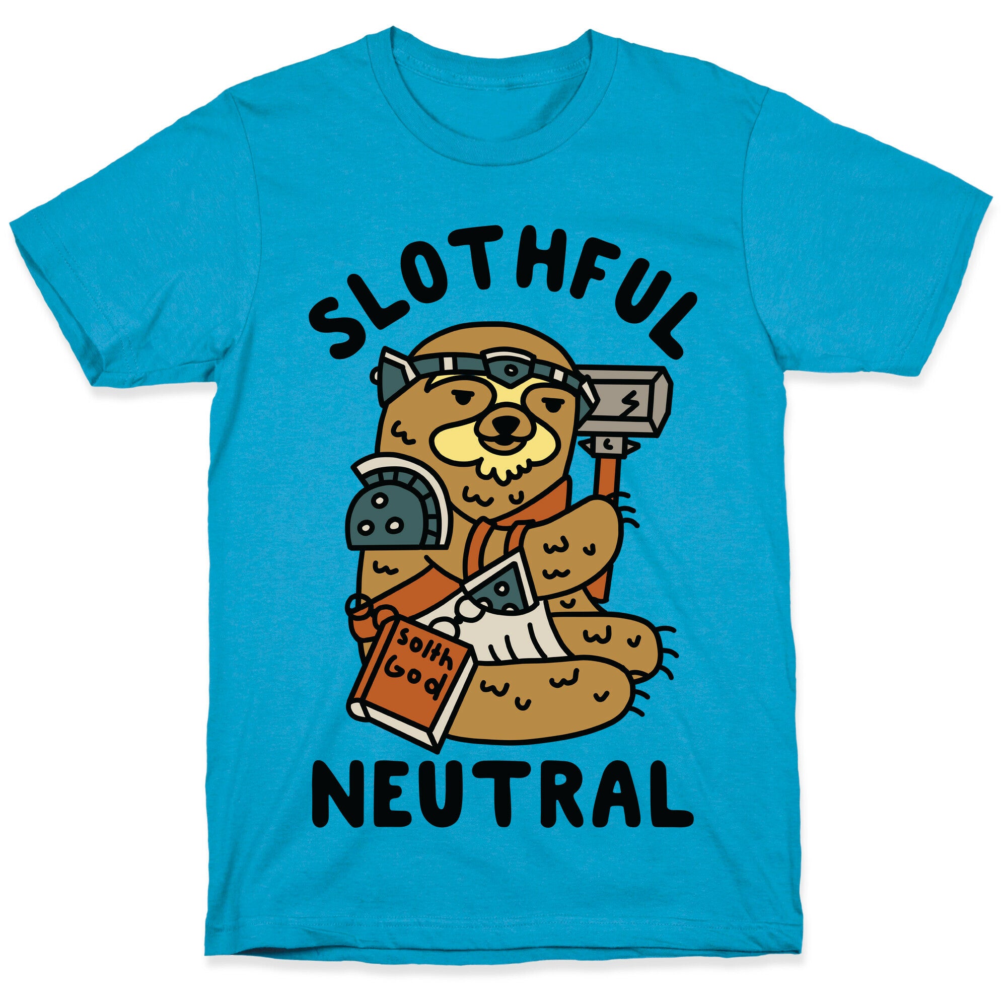Slothful Neutral Sloth Cleric Unisex Triblend Tee
