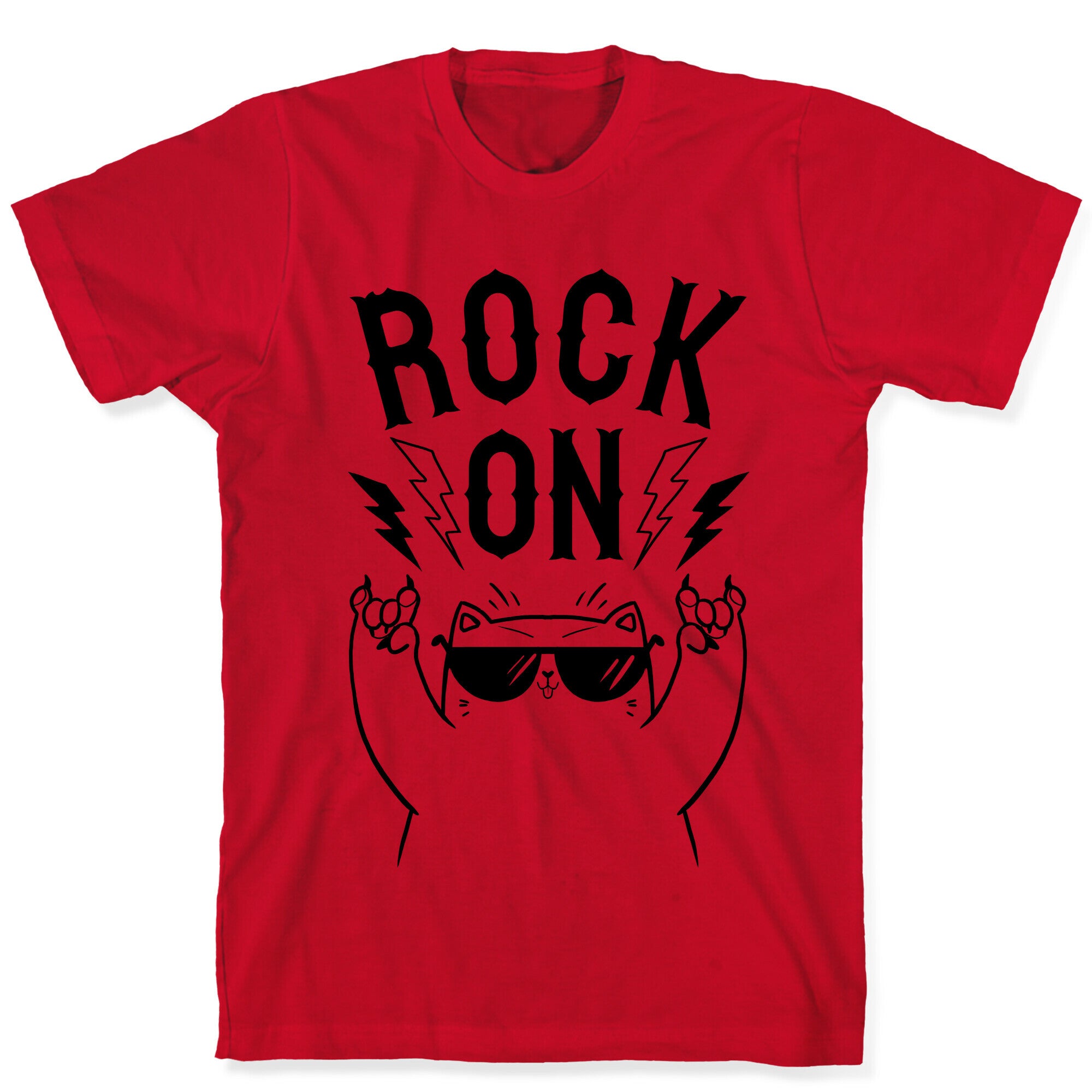 Rock On Cat T-Shirt