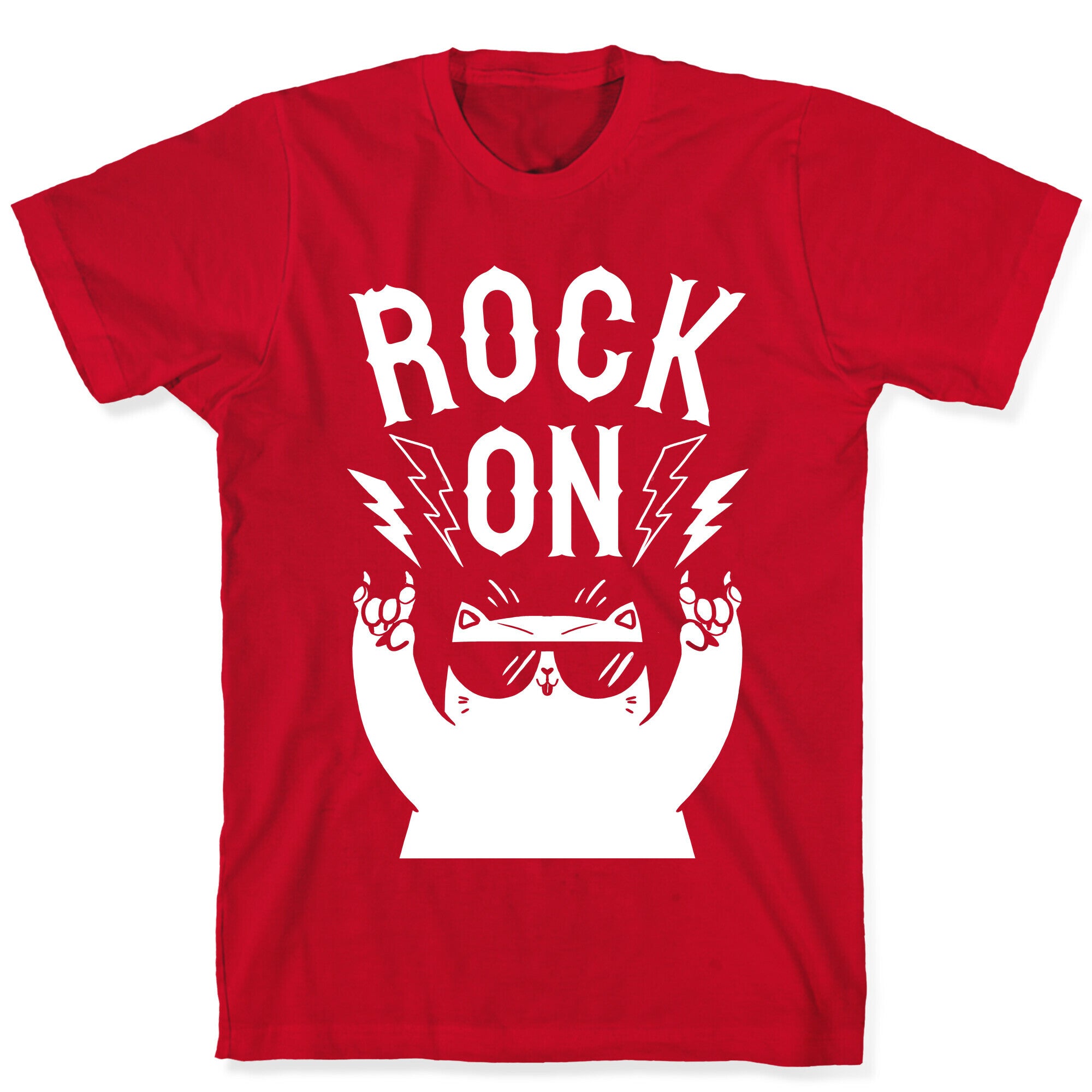 Rock On Cat T-Shirt