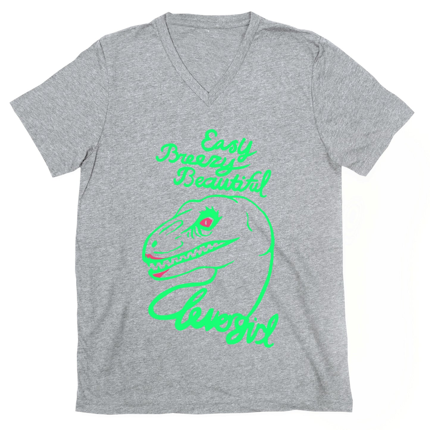Easy Breezy Beautiful, Clever Girl Velociraptor V-Neck