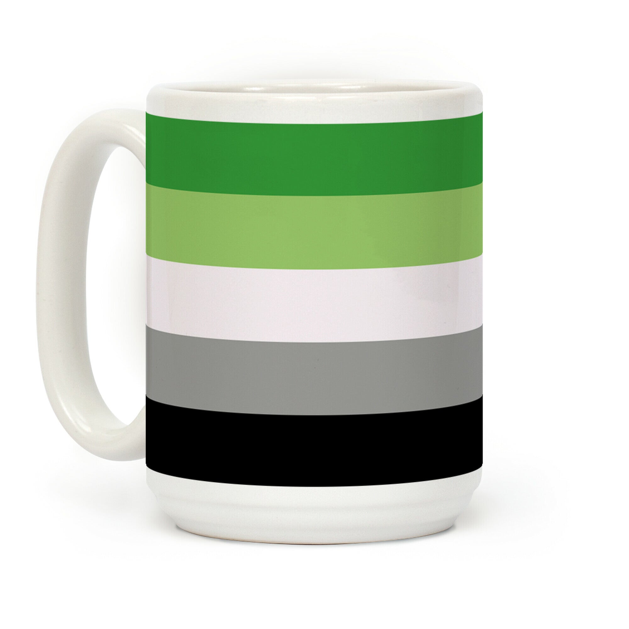 Aromantic Pride Flag Coffee Mug